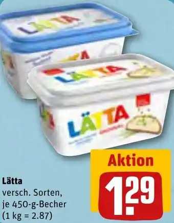 REWE Lätta 450-g-Becher Angebot