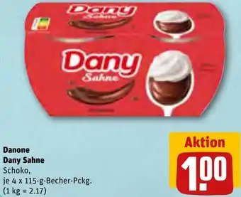 REWE Danone Dany Sahne 4x115 g Becher Angebot