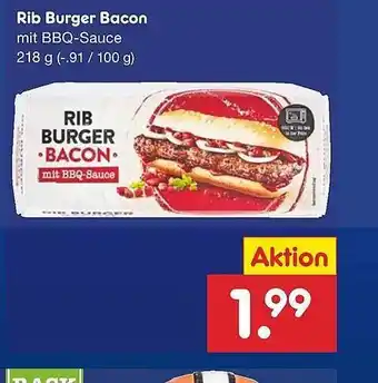 Netto Marken-Discount Rib Burger Bacon Angebot