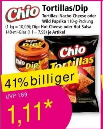 Norma Chio Tortillas/Dip 110g/140ml Angebot