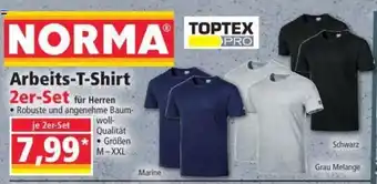 Norma TOPTEX PRO Arbeits-T-Shirt 2st Angebot