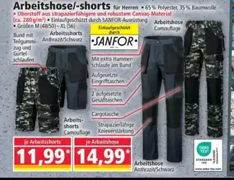 Norma Arbeitshose/-shorts für Herren Angebot