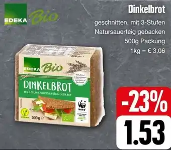 Edeka EDEKA Bio Dinkelbrot 500g Packung Angebot