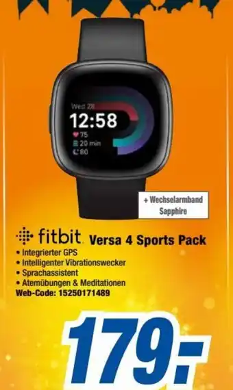 Expert fitbit versa 4 Sports Pack Angebot