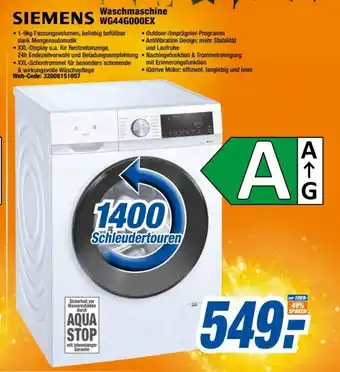Expert SIEMENS Waschmaschine | WG44G000EX Angebot