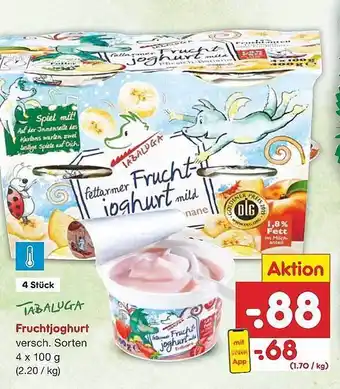 Netto Marken-Discount Tabaluga Fruchtjoghurt Angebot