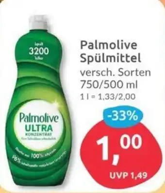 Budni Palmolive Spülmittel 750/500ml Angebot