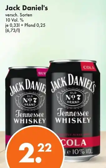 Trink und Spare Jack Daniel's 0,33 L Angebot