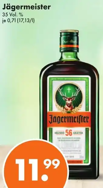 Trink und Spare Jägermeister 0,7 L Angebot