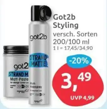 Budni Got2b Styling 200/100ml Angebot