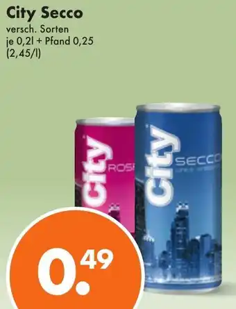 Trink und Spare City Secco 0,2 L Angebot