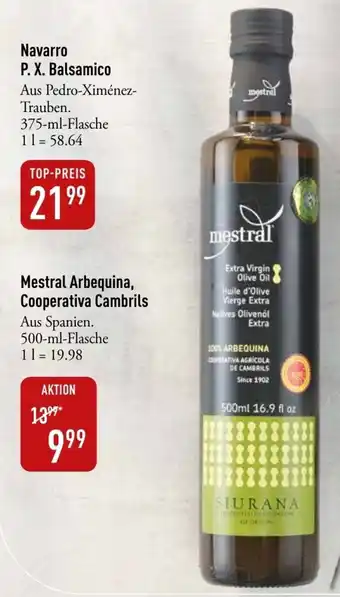 Galeria Markthalle Mestral Arbequina, Cooperativa Cambrils 500ml Angebot