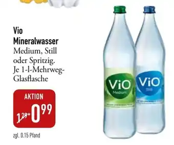 Galeria Markthalle Vio Mineralwasser Medium, Still oder Spritzig1L Angebot