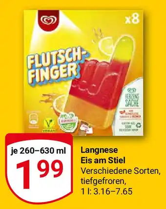 Globus Langnese Eis am Stiel 260-630ml Angebot