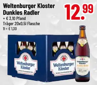 trinkgut Weltenburger Kloster Dunkles Radler 20*500ml Angebot