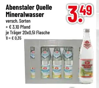 trinkgut Abenstaler Quelle Mineralwasser 20*500ml Angebot