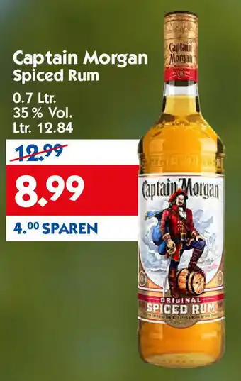 Hol'ab Getränkemarkt Captain Morgan Spiced Rum 700ml Angebot