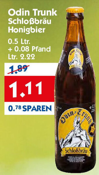 Hol'ab Getränkemarkt Odin Trunk Schloßbräu Honigbier 500ml Angebot