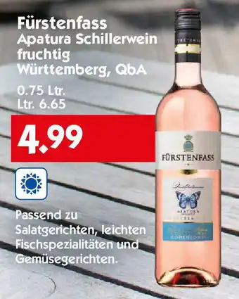 Hol'ab Getränkemarkt Fürstenfass Apatura Schillerwein 750ml Angebot