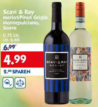 Hol'ab Getränkemarkt Scavi & Ray Merlot/Pinot Grigio Montepulciano, Soave 750ml Angebot