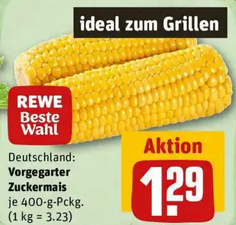 REWE Vorgegarter Zuckermais 400-g-Pckg. Angebot