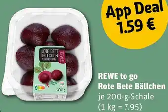REWE Rewe to go Rote Bete Bällchen 200 g Schale Angebot