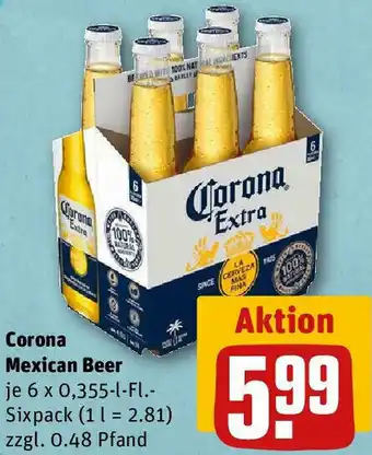 REWE Corona Mexican Beer 6x0,355 L-Fl. Angebot