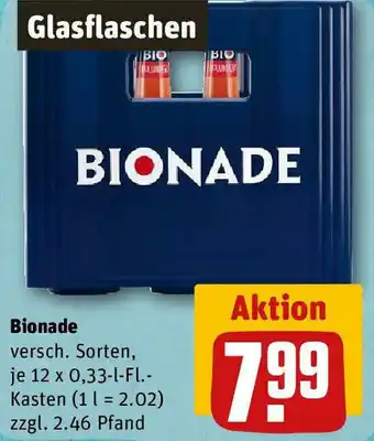 REWE Bionade 12x0,33 L Fl./Kasten Angebot