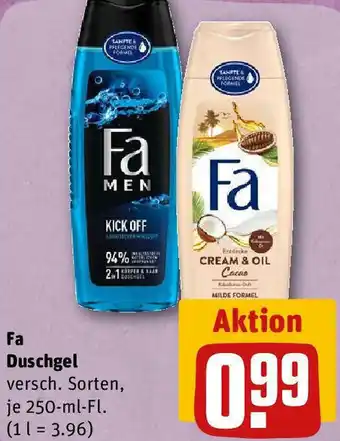 REWE Fa Duschgel 250 ml Fl. Angebot