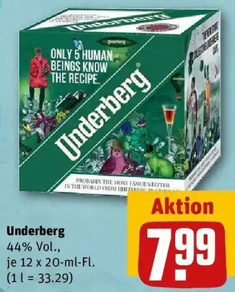 REWE Underberg 12 x 20 ml Fl. Angebot