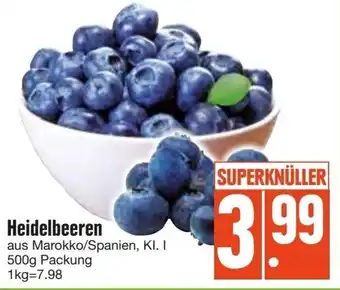 Edeka Heidelbeeren 500g Packung Angebot