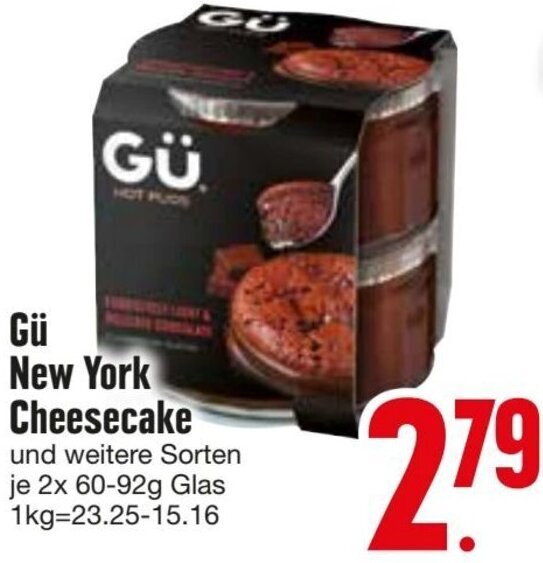 Gü New York Cheesecake Angebot bei Edeka