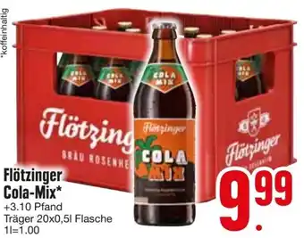 Edeka Flötzinger Cola-Mix 20x0,5 L Flasche Angebot