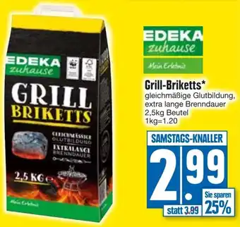 Edeka EDEKA zuhause Grill Briketts 2,5 kg Beutel Angebot