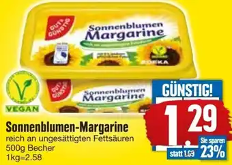 Edeka GUT & GÜNSTIG Sonnenblumen Margarine 500g Becher Angebot