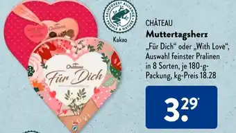 Aldi Süd CHÂTEAU Muttertagsherz Angebot