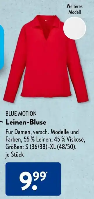 Aldi Süd BLUE MOTION Leinen-Bluse Angebot