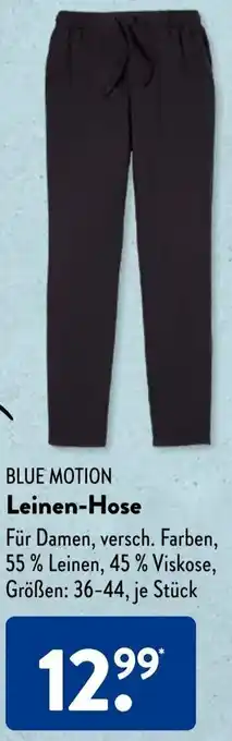 Aldi Süd BLUE MOTION Leinen-Hose Angebot