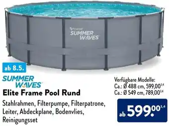 Aldi Süd SUMMER WAVES Elite Frame Pool Rund Angebot