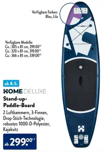 Aldi Süd HOME DELUXE Stand-up-Paddle-Board Angebot