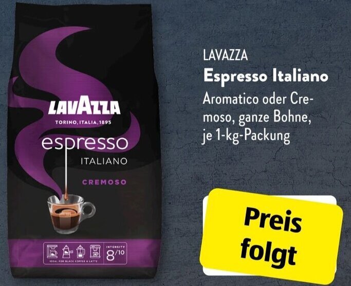 LAVAZZA Espresso Italiano 1kgPackung Angebot bei Aldi Süd