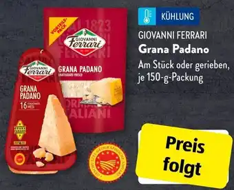 Aldi Süd GIOVANNI FERRARI Grana Padano 150 g Packung Angebot