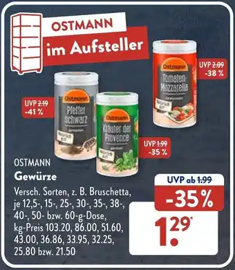 Aldi Süd OSTMANN Gewürze Angebot