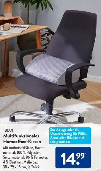 Aldi Süd TUKAN Multifunktionales Homeoffice-Kissen Angebot