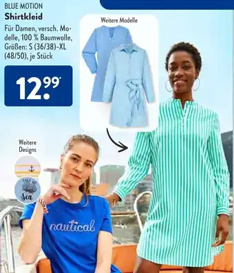 Aldi Süd BLUE MOTION Shirtkleid Angebot