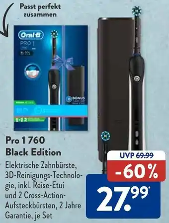 Aldi Süd Oral-B Pro 1760 Black Edition Angebot