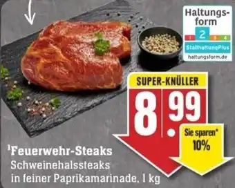 Edeka 'Feuerwehr-Steaks 1 kg Angebot