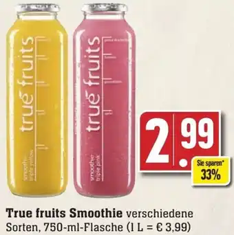 Edeka True fruits Smoothie 750-ml-Flasche Angebot