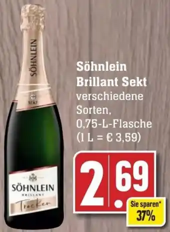 Edeka Söhnlein Brillant Sekt 0,75-L-Flasche Angebot