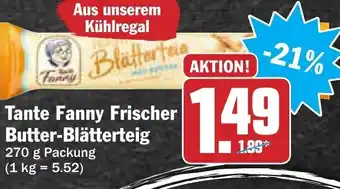 AEZ Tante Fanny Frischer Butter Blätterteig 270 g Angebot